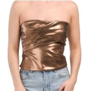 Zara metallic top